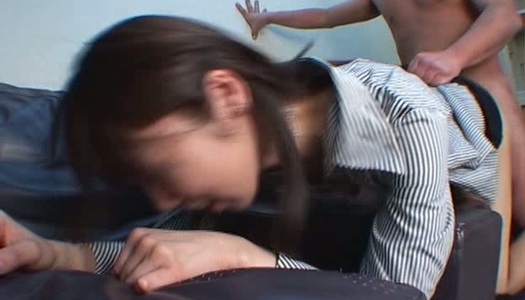Sachie Nakama has a passionate sex in the office porn pics