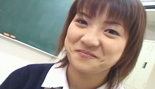 Chubby face college girl Tukushi Saotome is giving a short interview on cam porn pics