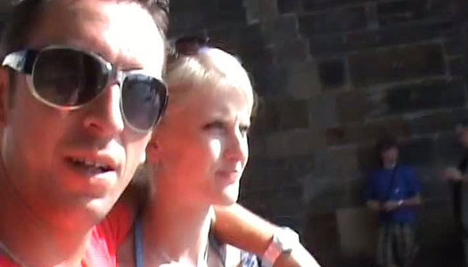 Wandering in the city center bitchie blondie tries to find someone for a fuck porn pics