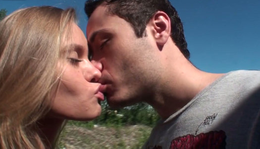 Attractive country girl is sucking a hard dick on farm porn pics