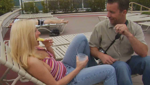 Russian milf Cala gets picked up at the street porn pics