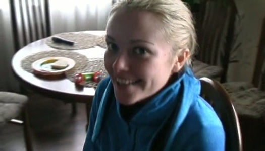 Fuckable Russian blond babe mastrubates in front of her boyfriend's eyes porn pics