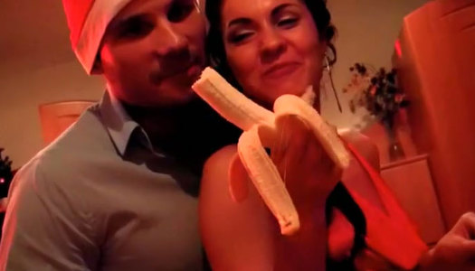 Wondrous voracious and hot brunettes get analfucked on New Year's Eve porn pics