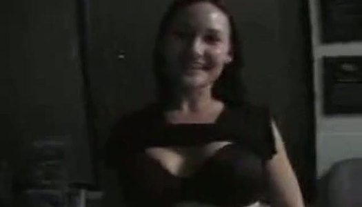 Astonishing busty cutie kneels down for giving a stout blowjob for sperm porn pics