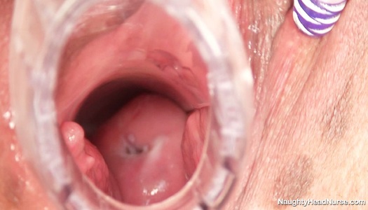 Kinky nurse performs  her worn out pussy porn pics