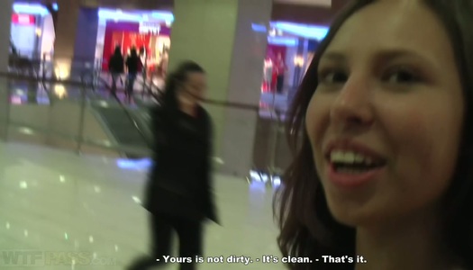 Ugly Russian bitch is shopping in a mall porn pics