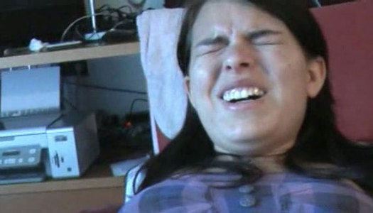 Zuzinka gets her pussy  fingerfucked  through leggins porn pics