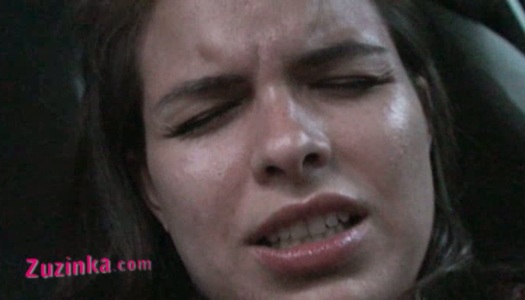 Zesty brunette chic masturbates until orgasm in the car porn pics