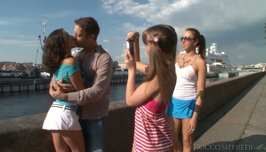 Steamy young chics polish each other's silky twats porn pics
