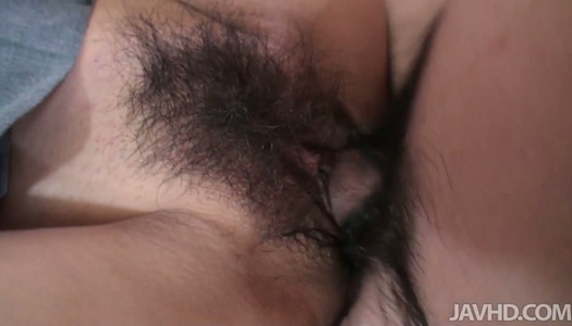 Sizzling cutie SAKURA ANNA rides hard penis with bushy vagina porn pics