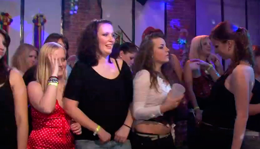 Birthday party turns into a tough group sex with several slutty chicks porn pics