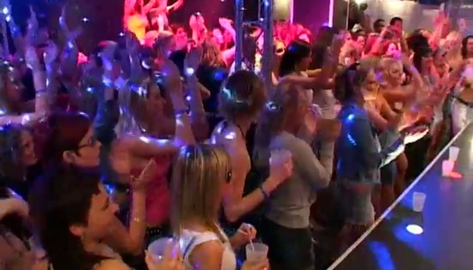 Join crazy party including hot striptease show porn pics