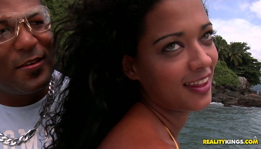 Peppering Latin babe gets her shaved pussy teased with finger porn pics