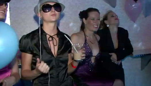 Randy girls are having fun at the party porn pics