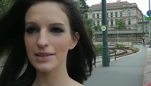 Naughty brunette from Russia has real public sex adventures porn pics