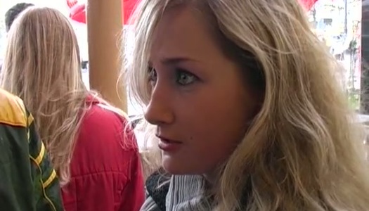 Hunky Russian blond chic gives a head to meety hard cock porn pics