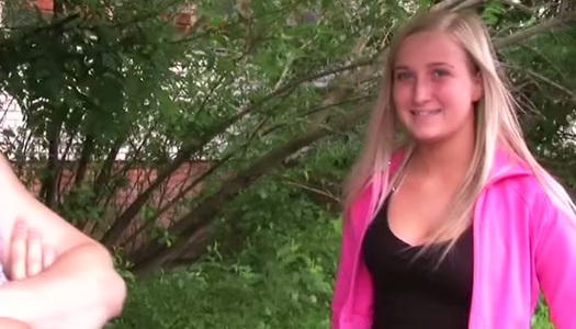 Big breasted blonde temptress gives head in abandoned building porn pics