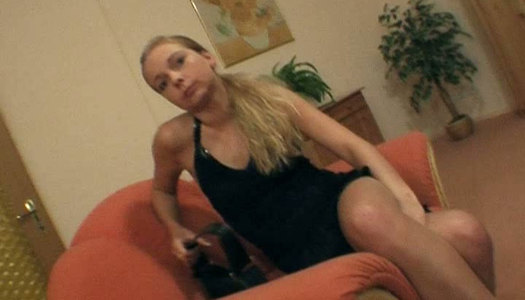 Bewitching blonde Stephie gives hot handjob to her horny partner porn pics