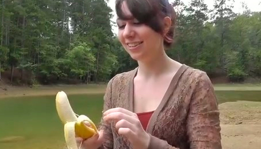 Pale like a ghost kinky gal rides the stiff boyfriend's dick outdoors porn pics