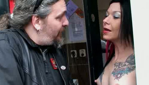 Too talkative dudes go to the brothel to rent a spoiled brunette hooker porn pics