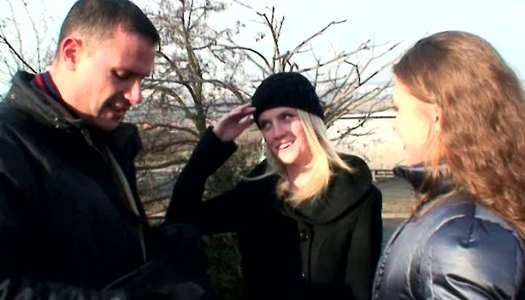 Incredibly horny sluts share one hard cock in threesome porn pics