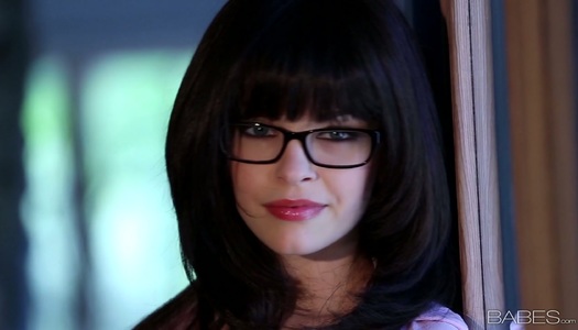 Sexy brunette Bree Daniels strips passionately to show her sweet tits porn pics