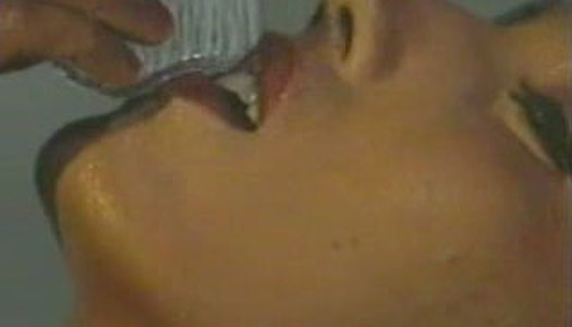 Couple of sensual lesbian teens in romantic retro video porn pics