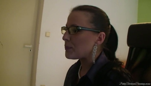 Bossy black haired secretary treats her boss with amazing blowjob porn pics