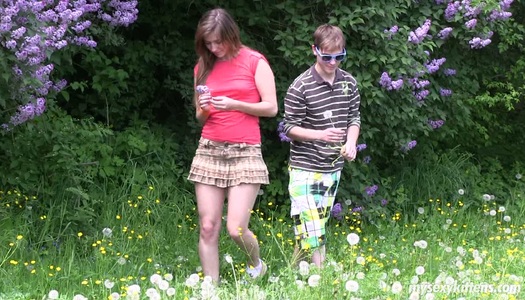 Appealing teen chick Bella teases her boy flashing her privates porn pics