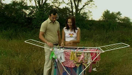 Cute brunette teen has nothing against giving a solid blowjob right on the lawn porn pics