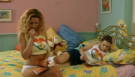 Curly blond teen and horny brunette get delight by eating each other's wet pussies porn pics