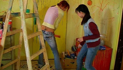 Skinny brunette teens gonna tease each other's wet fresh pussies for orgasm porn pics