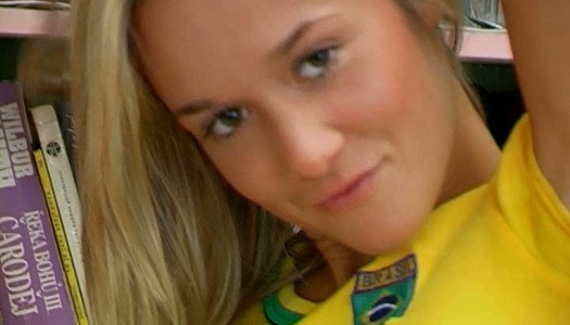 Busty blond teen strokes her cunt with fingers before dildo fucking porn pics