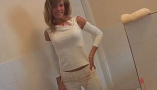 Blond haired bitchie gal with droopy tits takes a shower and poses on cam porn pics