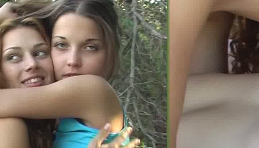 Sexy babes kissing and teasing each other in hot lesbian sex scene porn pics