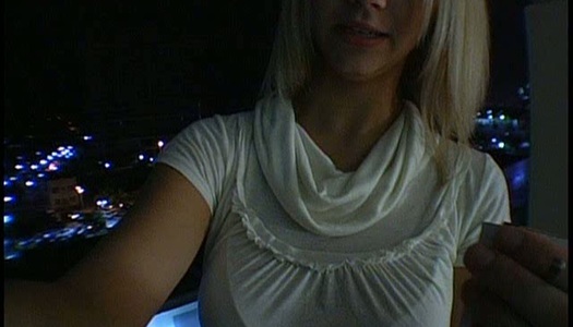 Cheesecake blond teen gives skillful blowjob to oversized dick in pov sex scene porn pics