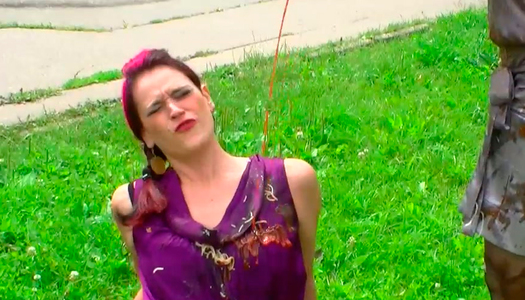 Dirty video of slutty girls getting messy with ketchup porn pics