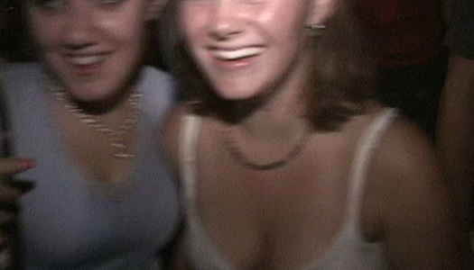 Kinky student girl flashes her boobs in public porn pics