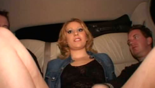 Skanky red-haired prostitute makes out with two hubbies in hotel room porn pics