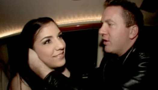 Leggy brunette is playing with her pussy in the backseat porn pics