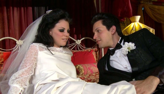 Just married couple is having passionate oral sex right after the ceremony porn pics