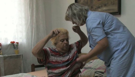 Horny lesbians with big boobs tease each other tenderly and sensually porn pics