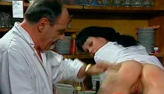 Horny doctor drills raven haired bonny nurse with big cucumber porn pics