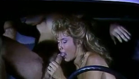 Cum-addicted nympho gives her man a nice blowjob in the car porn pics