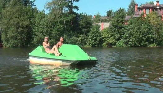 Filthy Russian girl is screwed bad in hardcore gangbang under the open sky porn pics