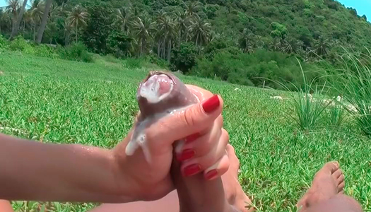 Young and horny couple feels free to fuck in public place porn pics