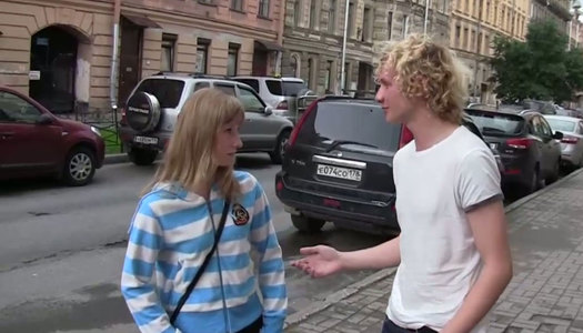 Young blonde gives good deeptroat blowjob to one strange dude porn pics