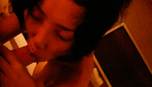 Hungry dark haired whore sucks sugary cock greedily porn pics