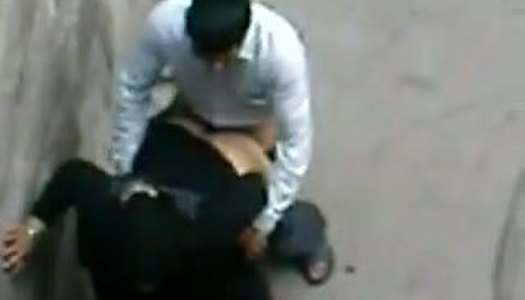 Crazy buddy fucks the girl in black dress right on the street porn pics