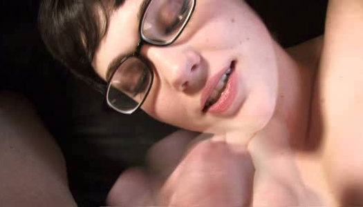 Cum-addicted whore with pierced nipples gives her lover a good blowjob porn pics